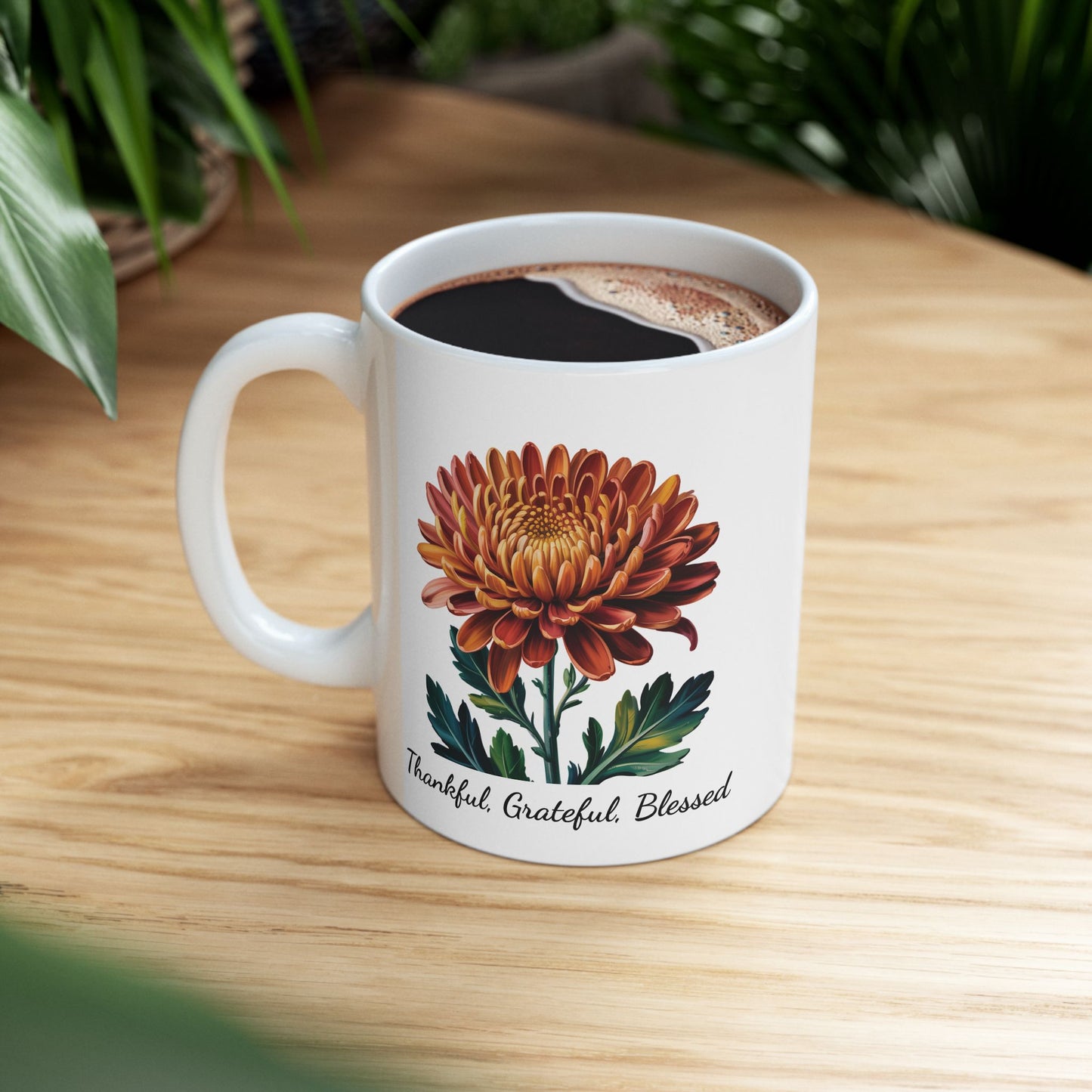 Coffee Mug - Thankful, Grateful, Blessed