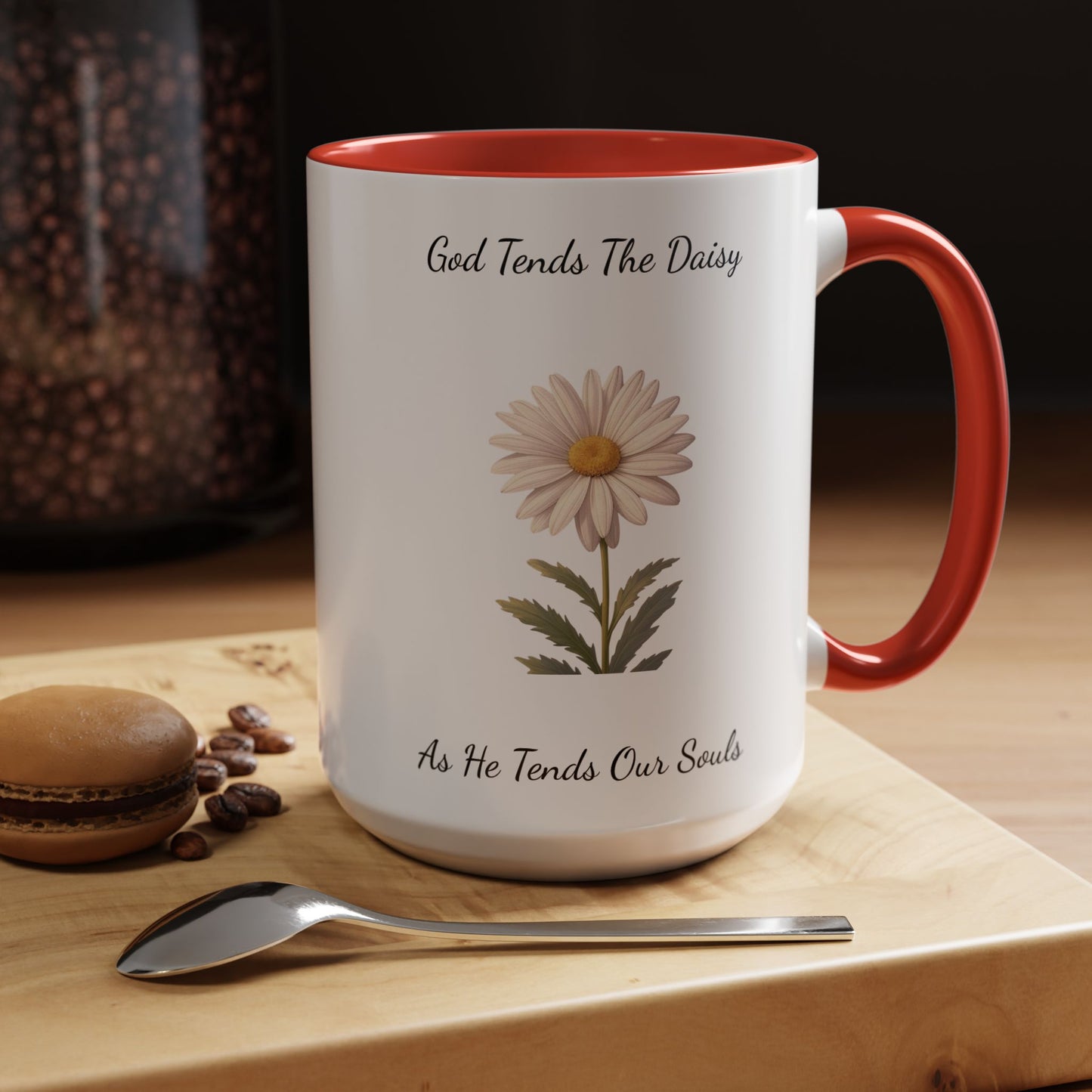 Accented Coffee Mug - Daisy