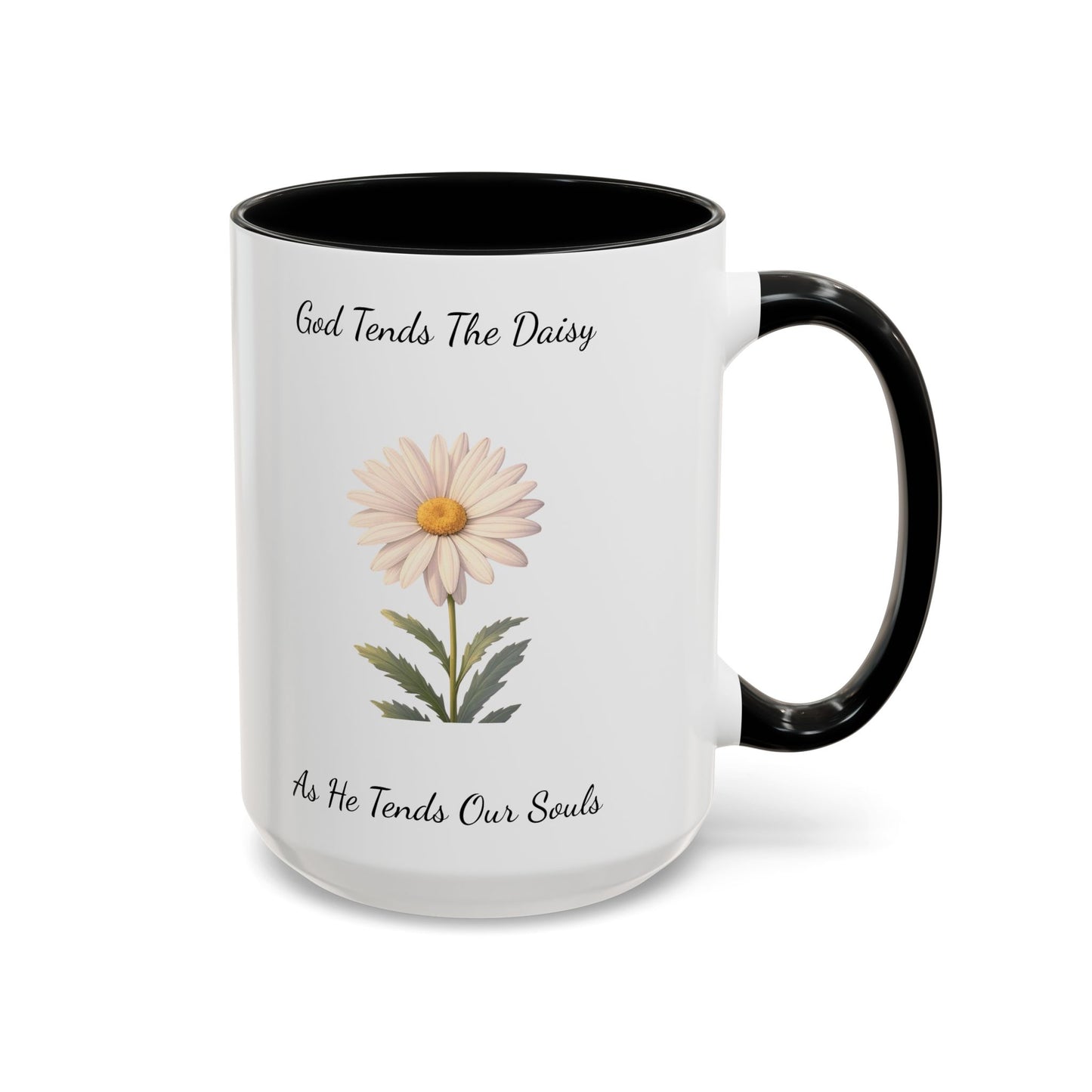 Accented Coffee Mug - Daisy