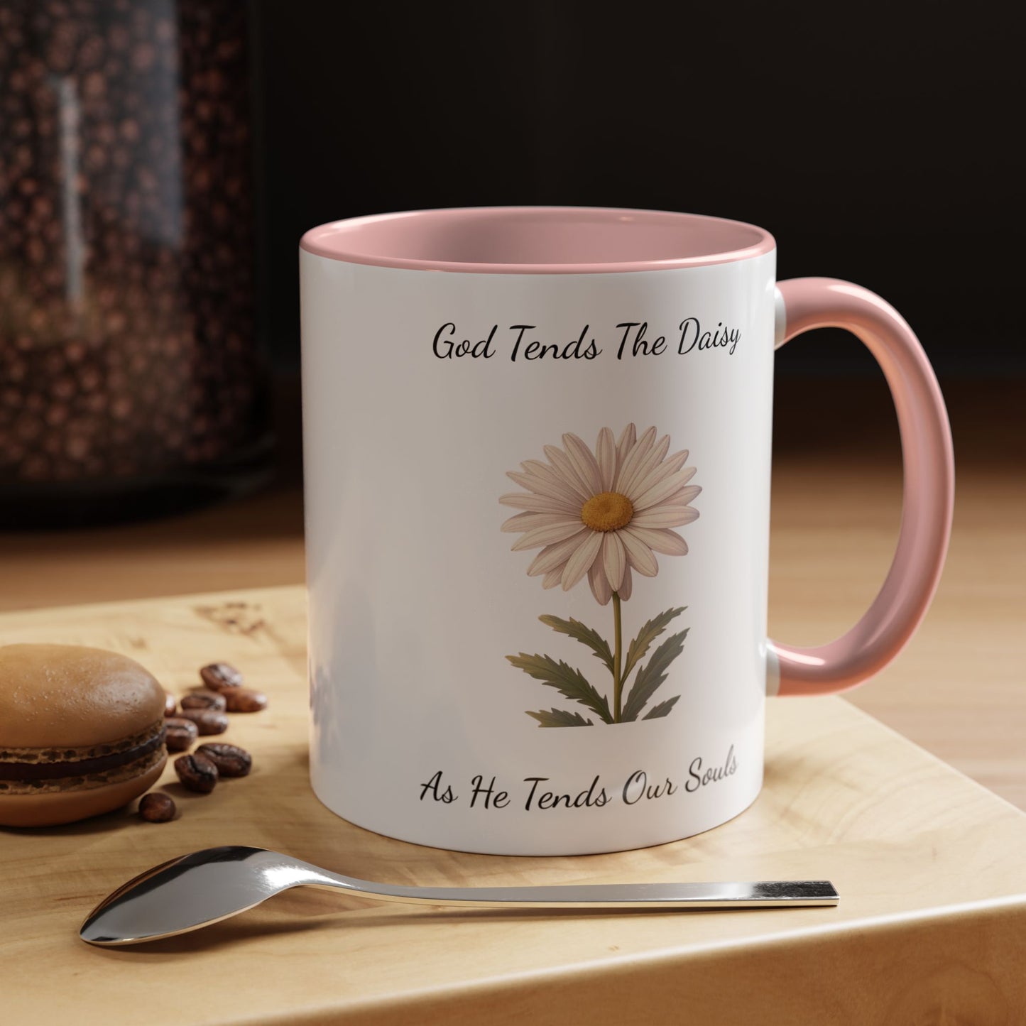 Accented Coffee Mug - Daisy