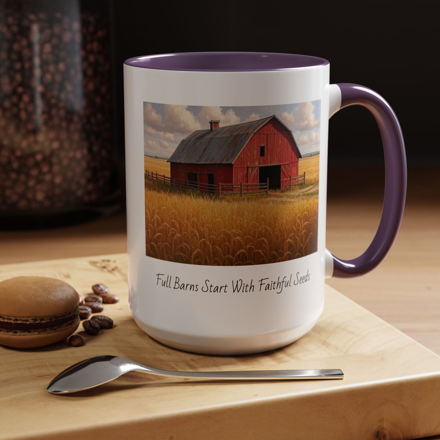 Accented Coffee Mug - Full Barns Start With Faithful Seeds