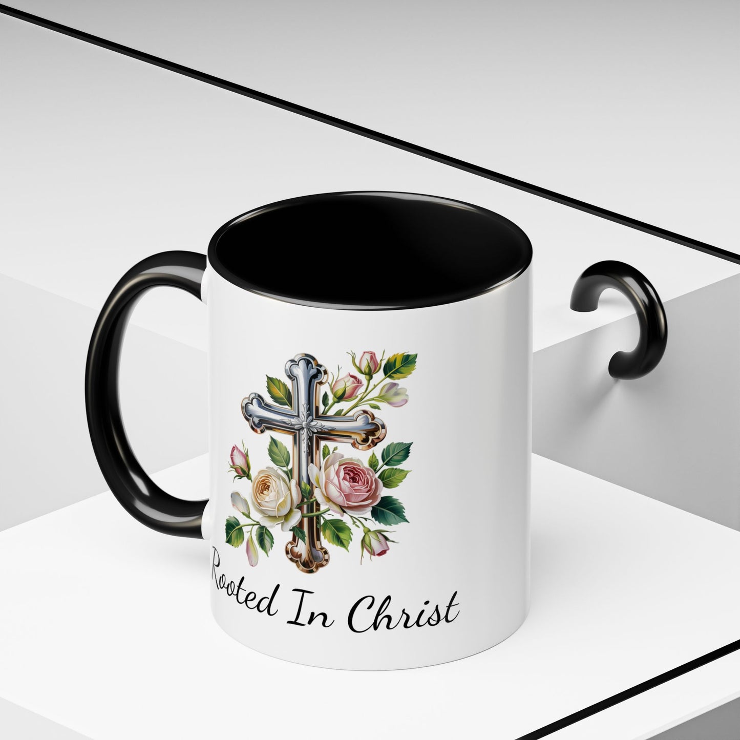 Accented Coffee Mug - Rooted In Christ