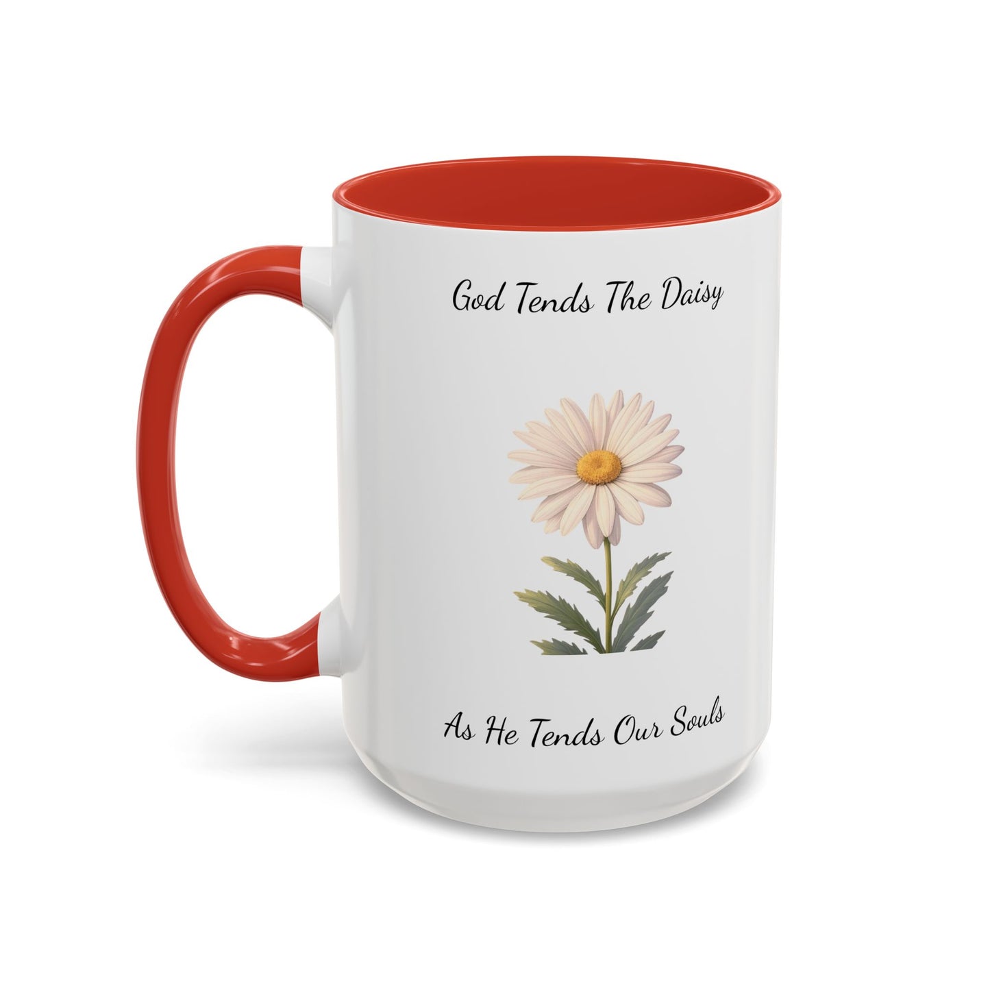 Accented Coffee Mug - Daisy