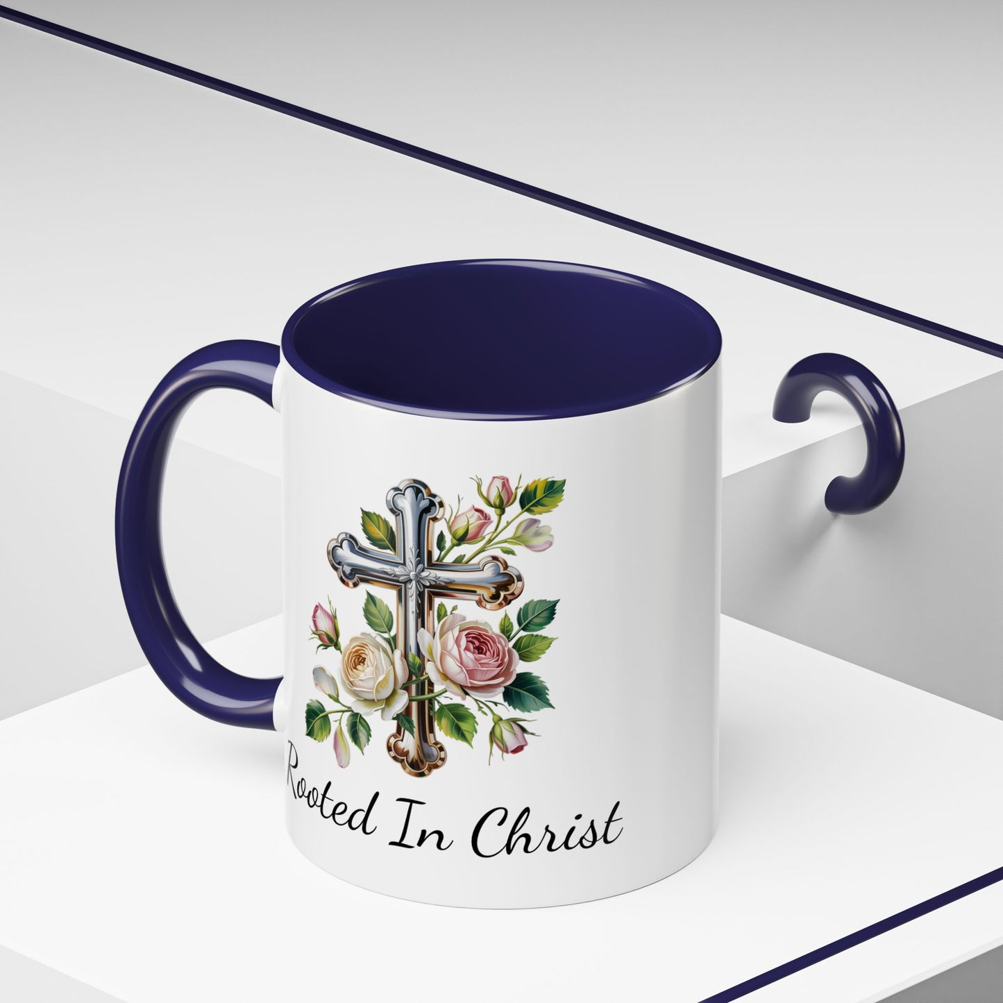 Accented Coffee Mug - Rooted In Christ