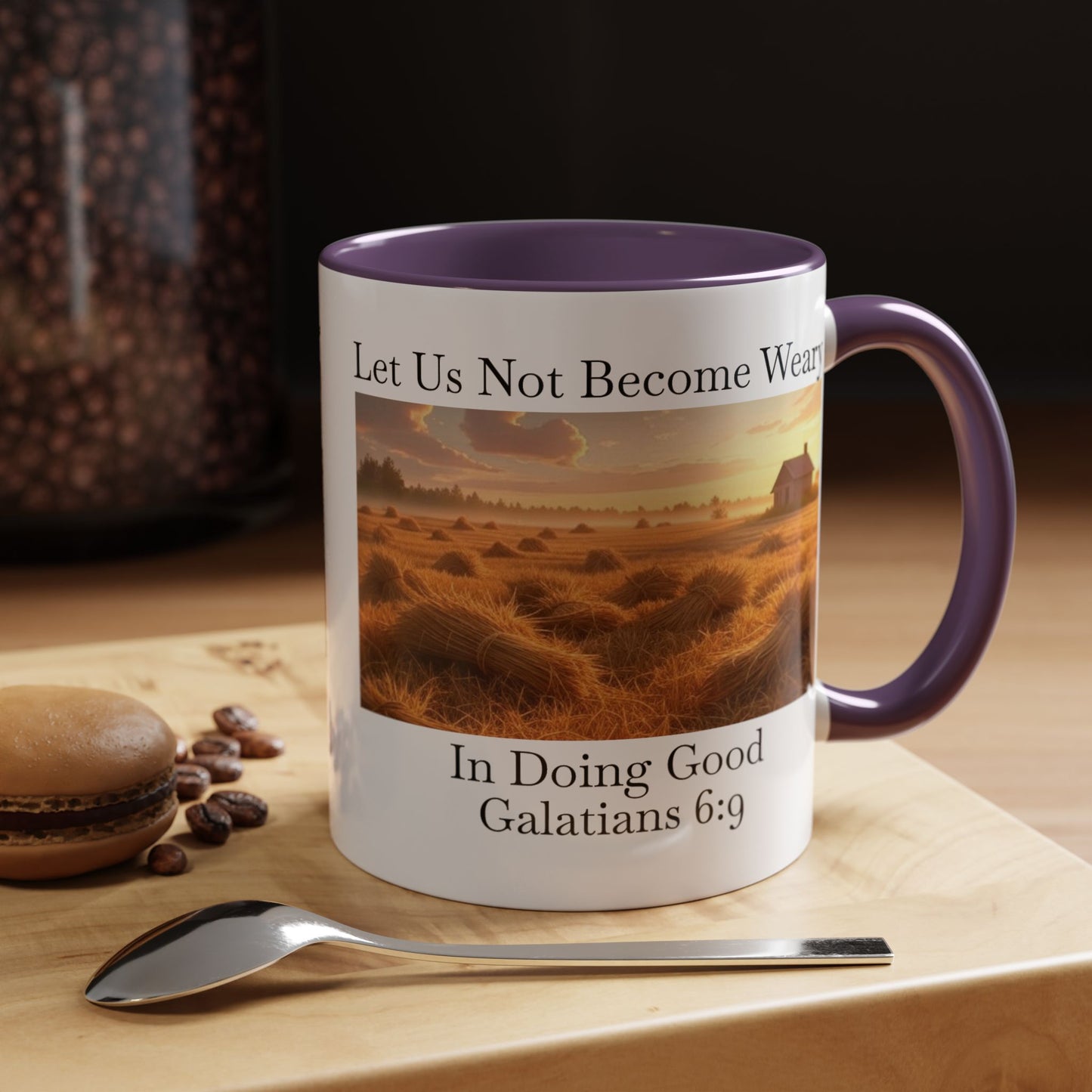Accented Coffee Mug - Galatians 6:9