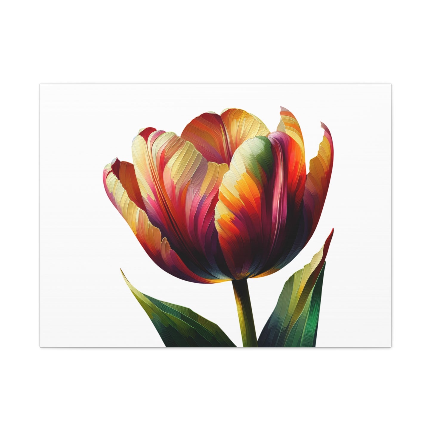 Tulip Flower Canvas Wall Art