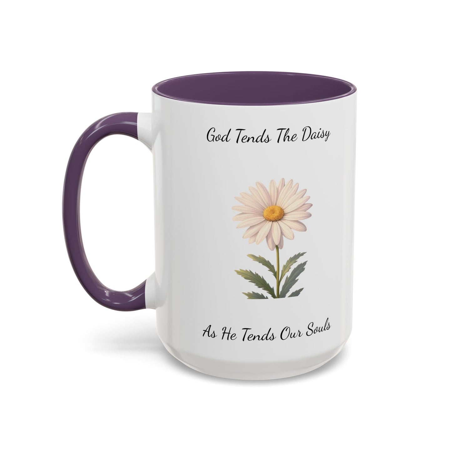 Accented Coffee Mug - Daisy