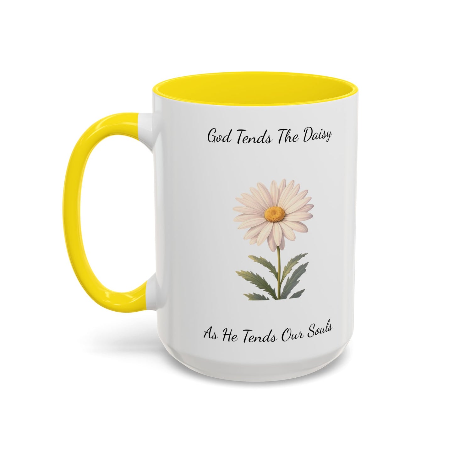 Accented Coffee Mug - Daisy