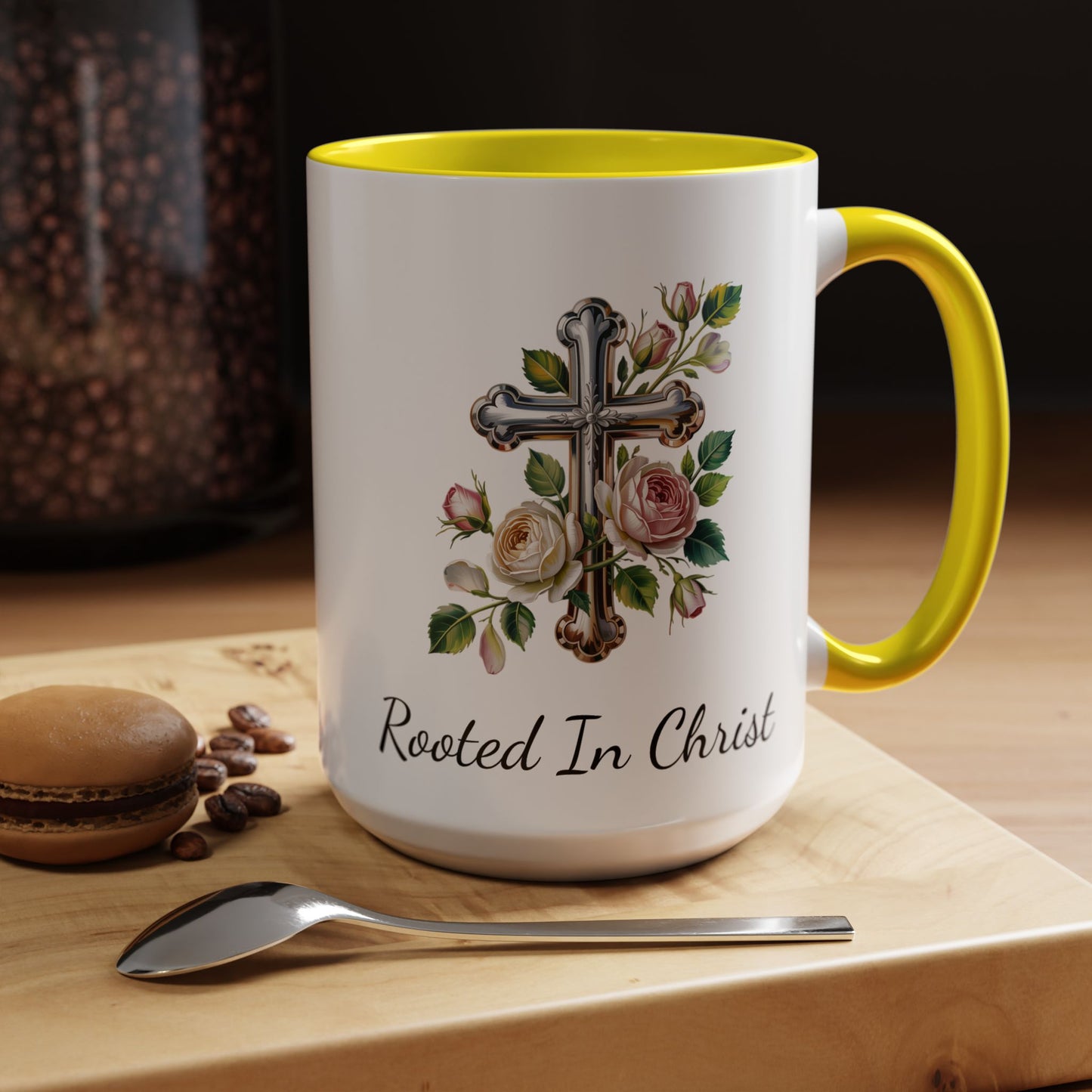 Accented Coffee Mug - Rooted In Christ