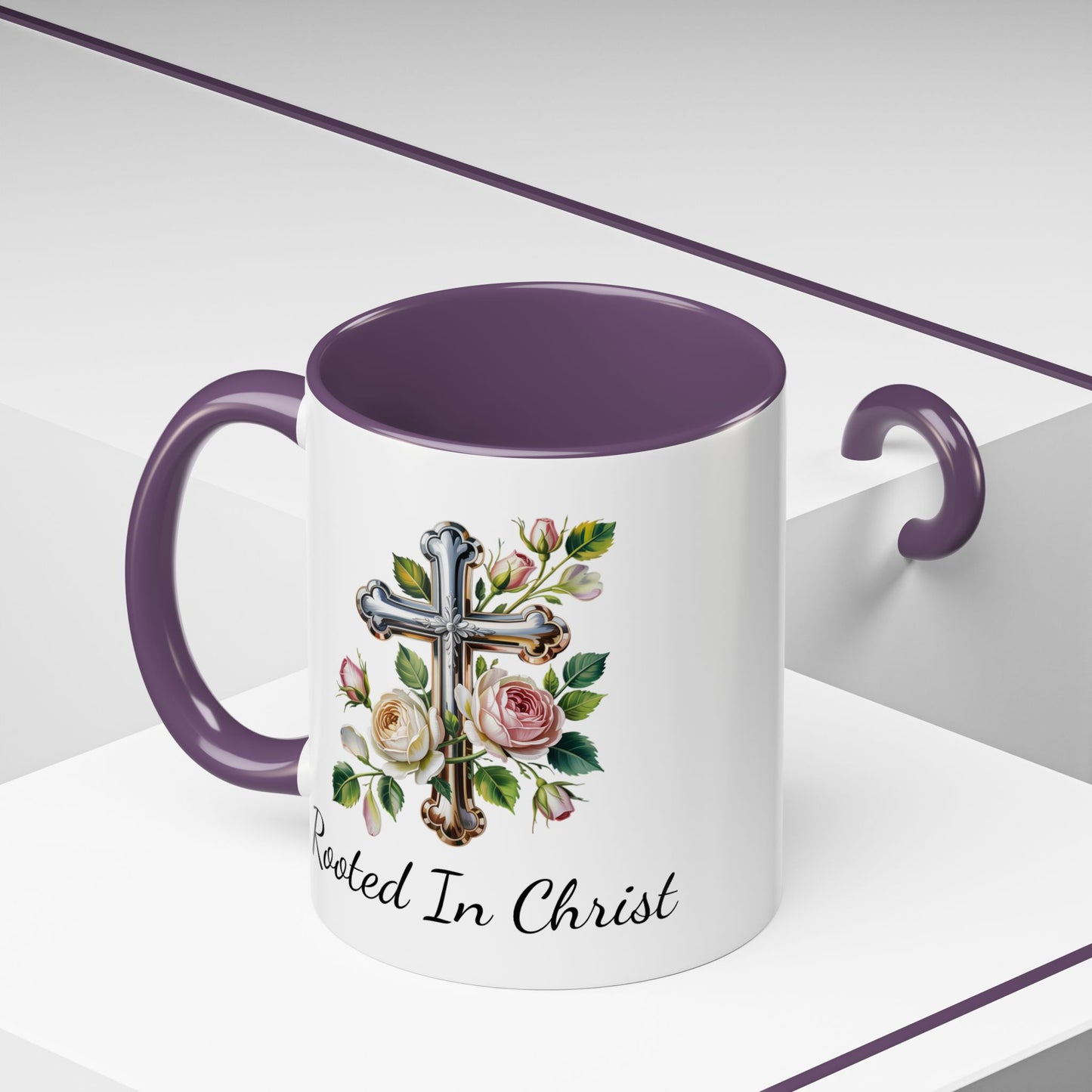 Accented Coffee Mug - Rooted In Christ
