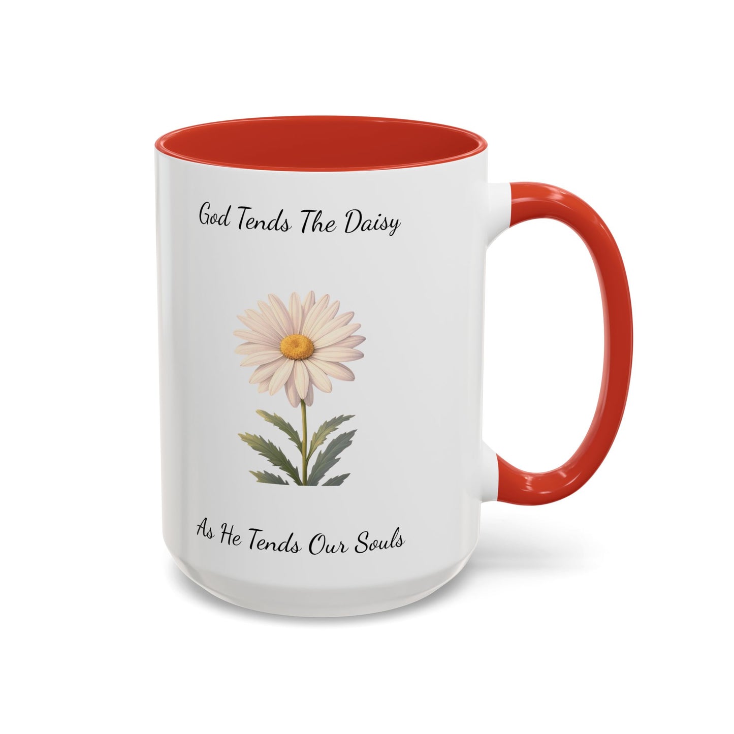 Accented Coffee Mug - Daisy