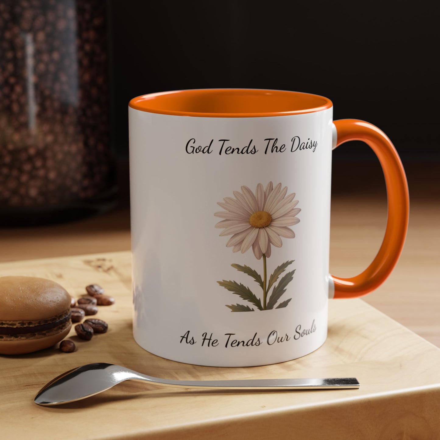 Accented Coffee Mug - Daisy