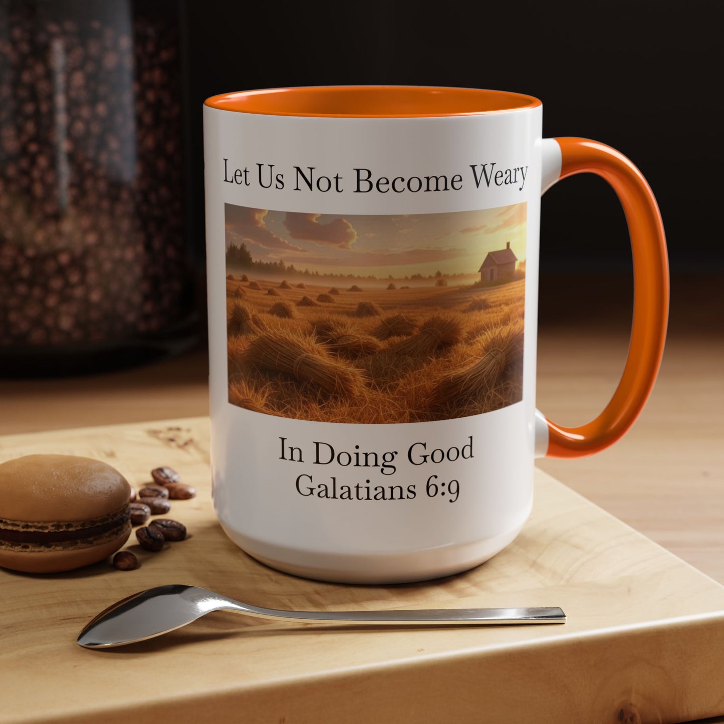Accented Coffee Mug - Galatians 6:9