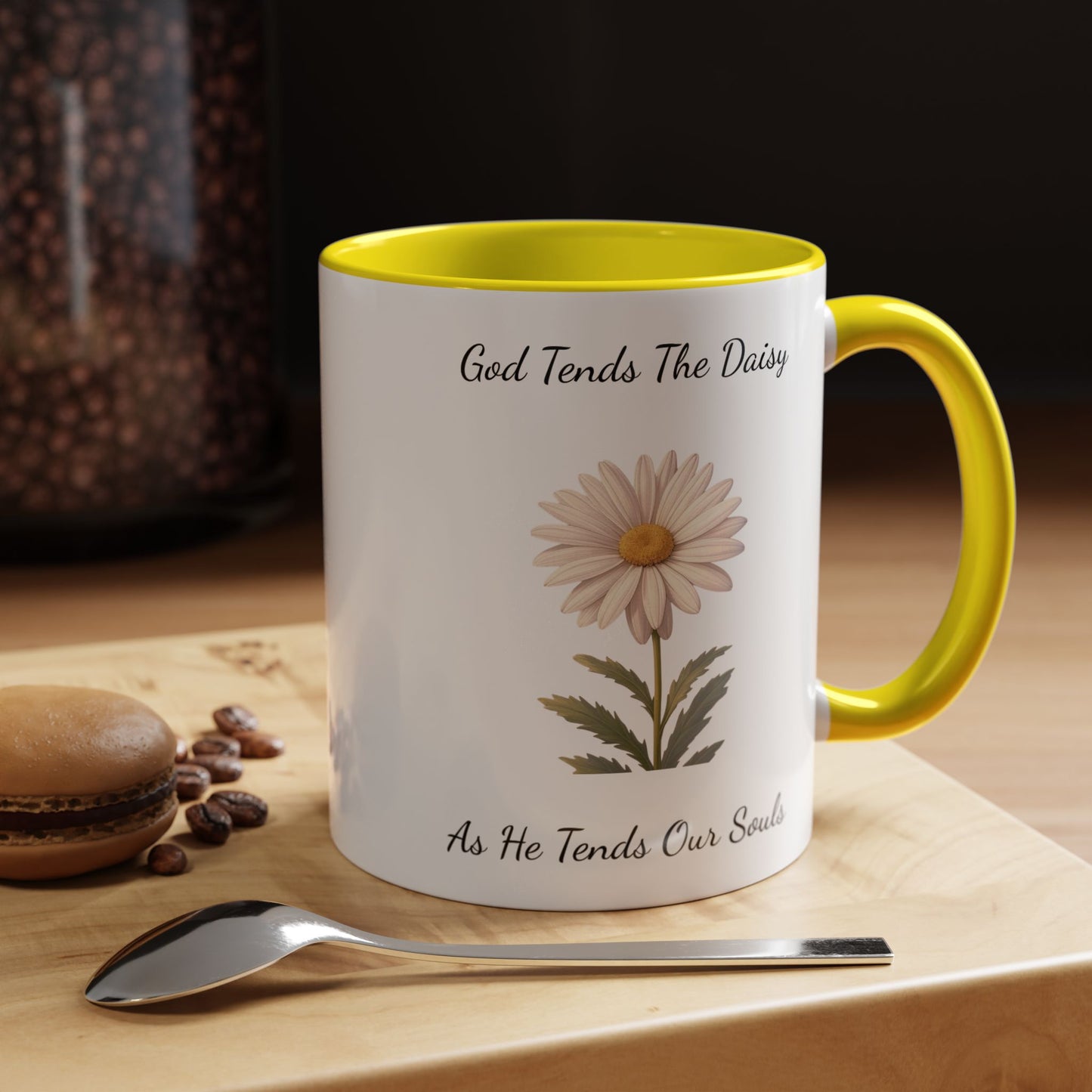 Accented Coffee Mug - Daisy