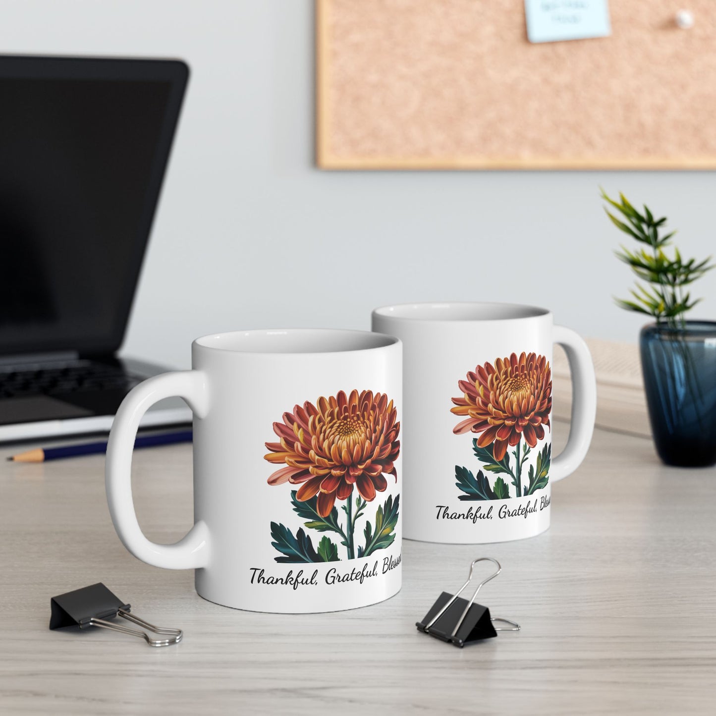 Coffee Mug - Thankful, Grateful, Blessed