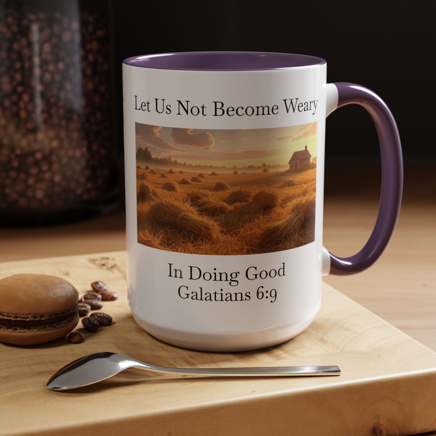 Accented Coffee Mug - Galatians 6:9