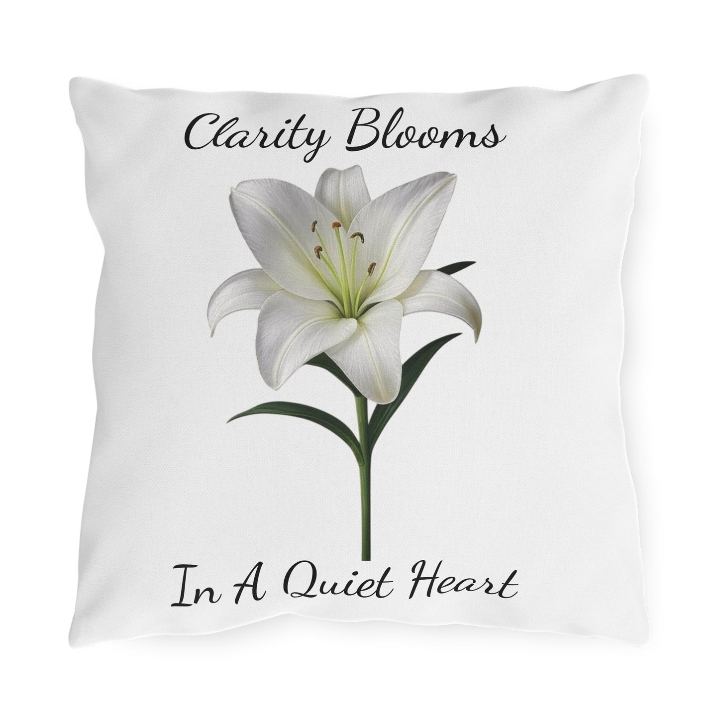 Pillow - Clarity Blooms In A Quiet Heart Lily