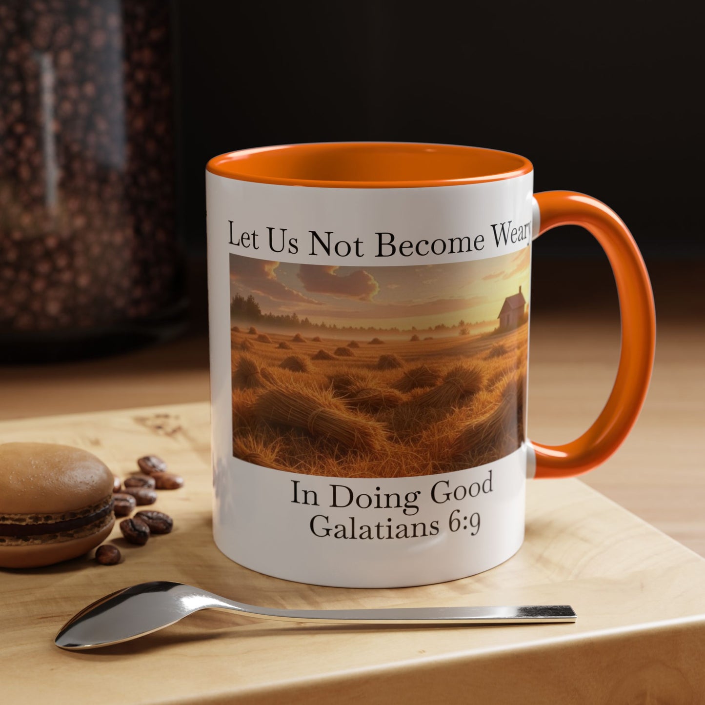 Accented Coffee Mug - Galatians 6:9