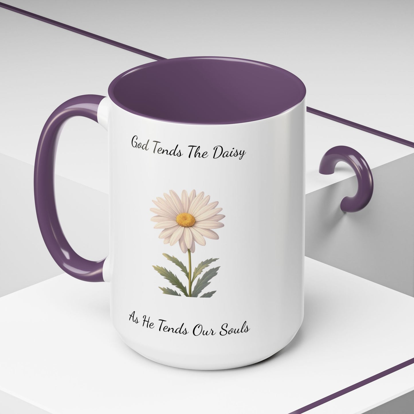 Accented Coffee Mug - Daisy