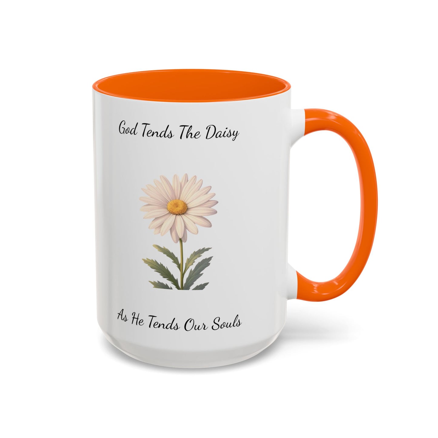 Accented Coffee Mug - Daisy