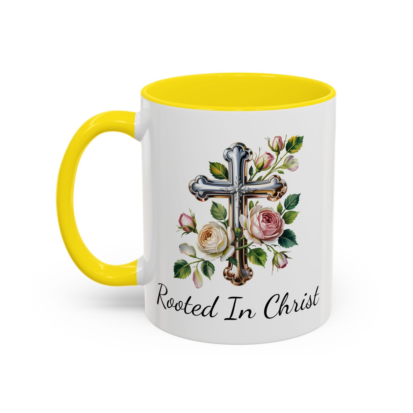 Accented Coffee Mug - Rooted In Christ