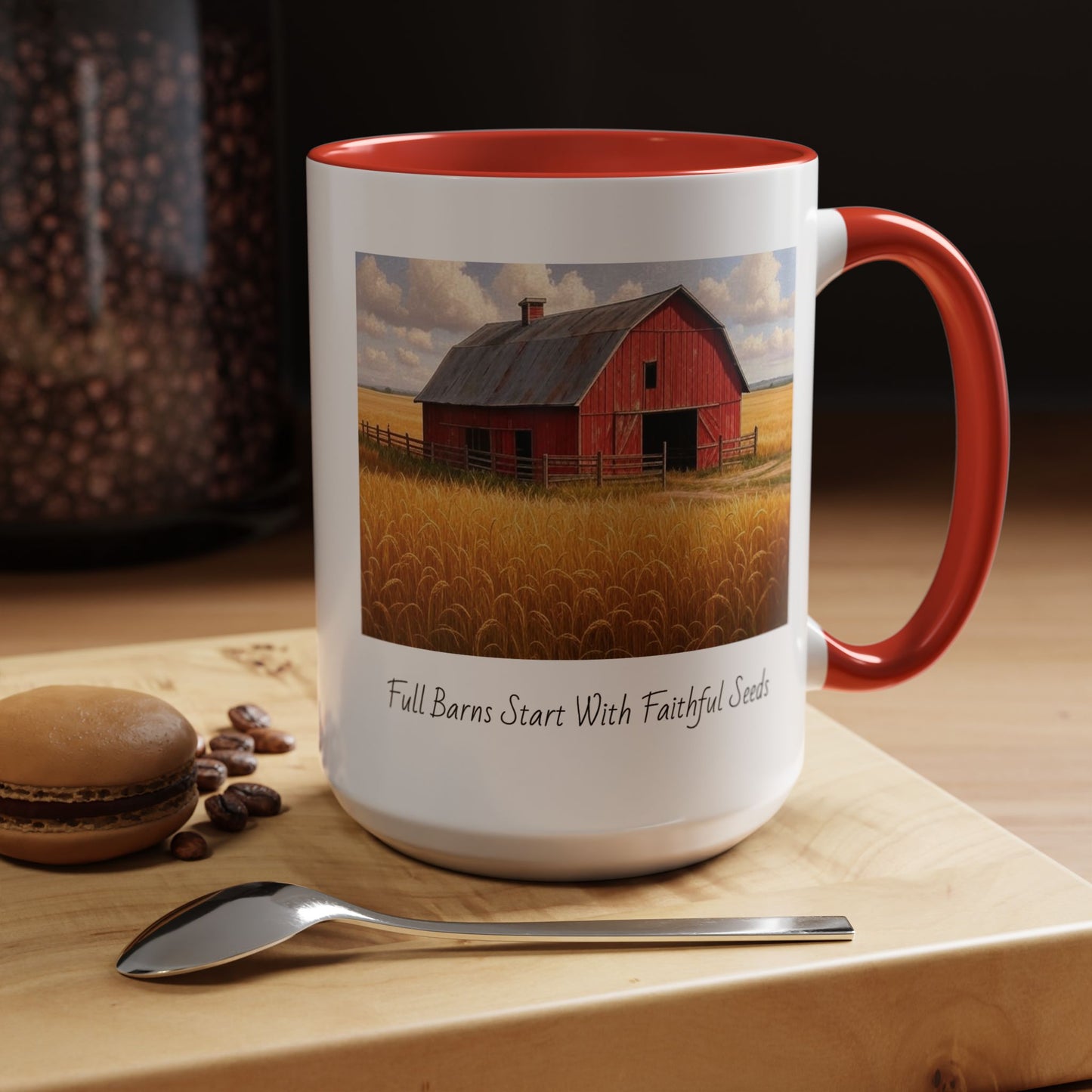 Accented Coffee Mug - Full Barns Start With Faithful Seeds