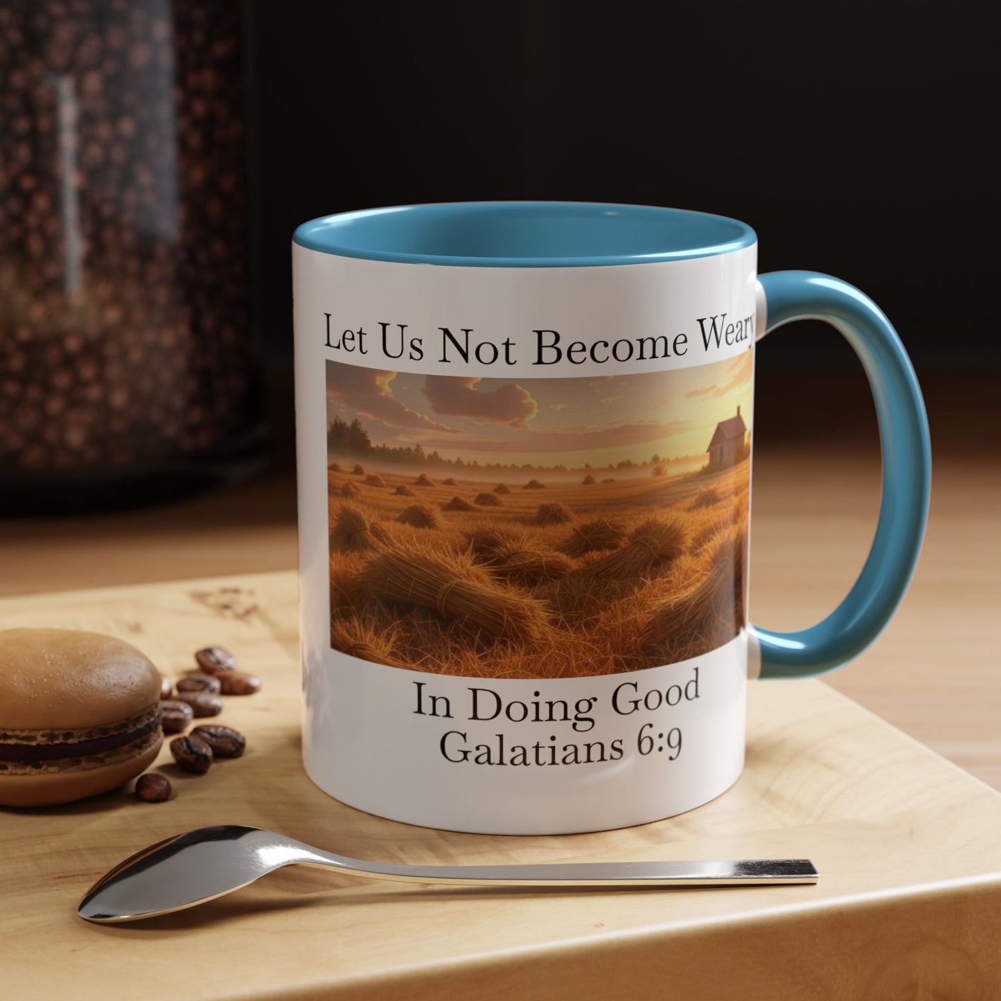 Accented Coffee Mug - Galatians 6:9