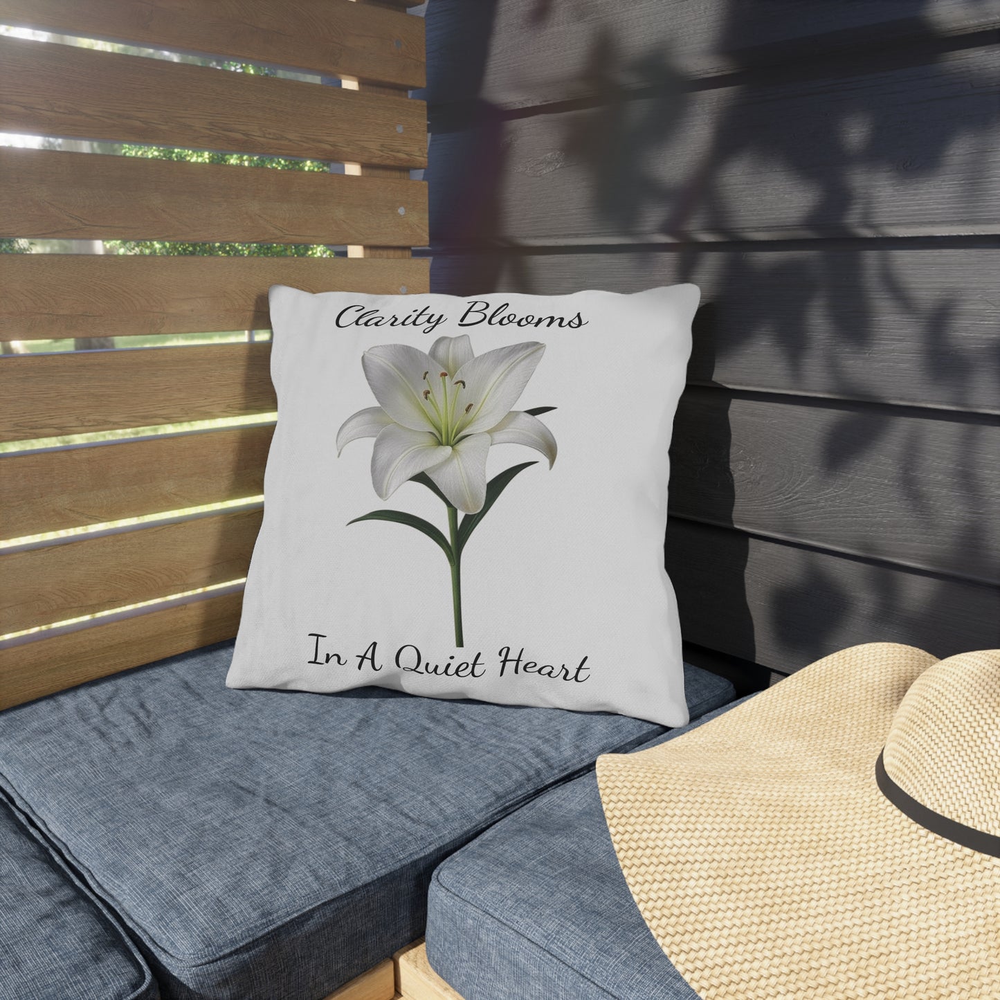 Pillow - Clarity Blooms In A Quiet Heart Lily