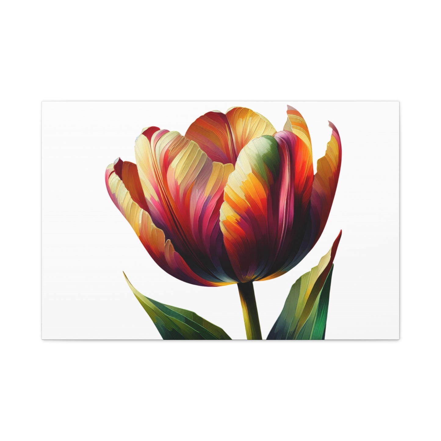 Tulip Flower Canvas Wall Art
