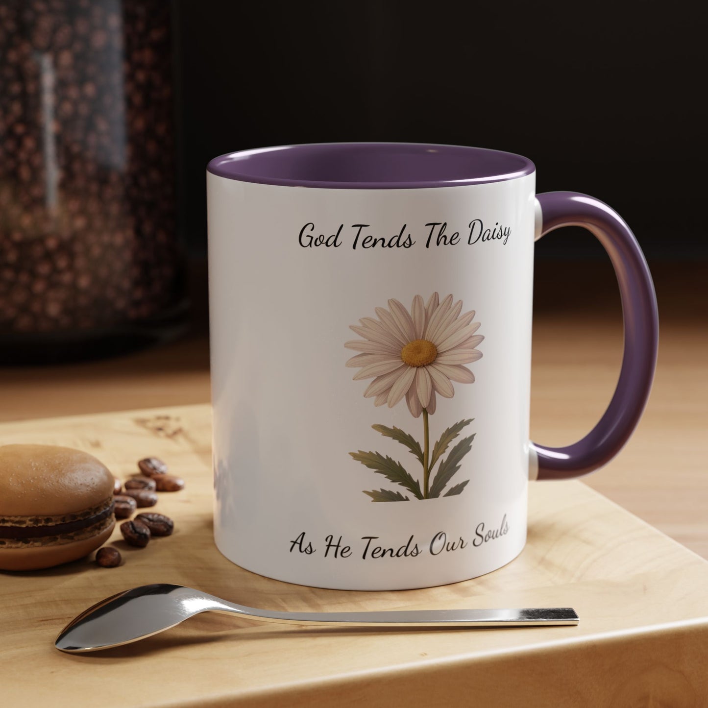 Accented Coffee Mug - Daisy