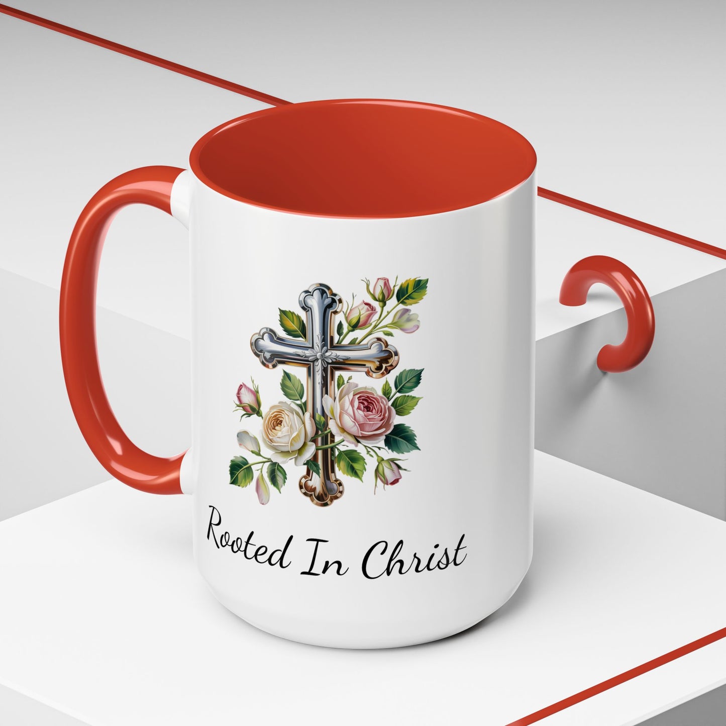 Accented Coffee Mug - Rooted In Christ