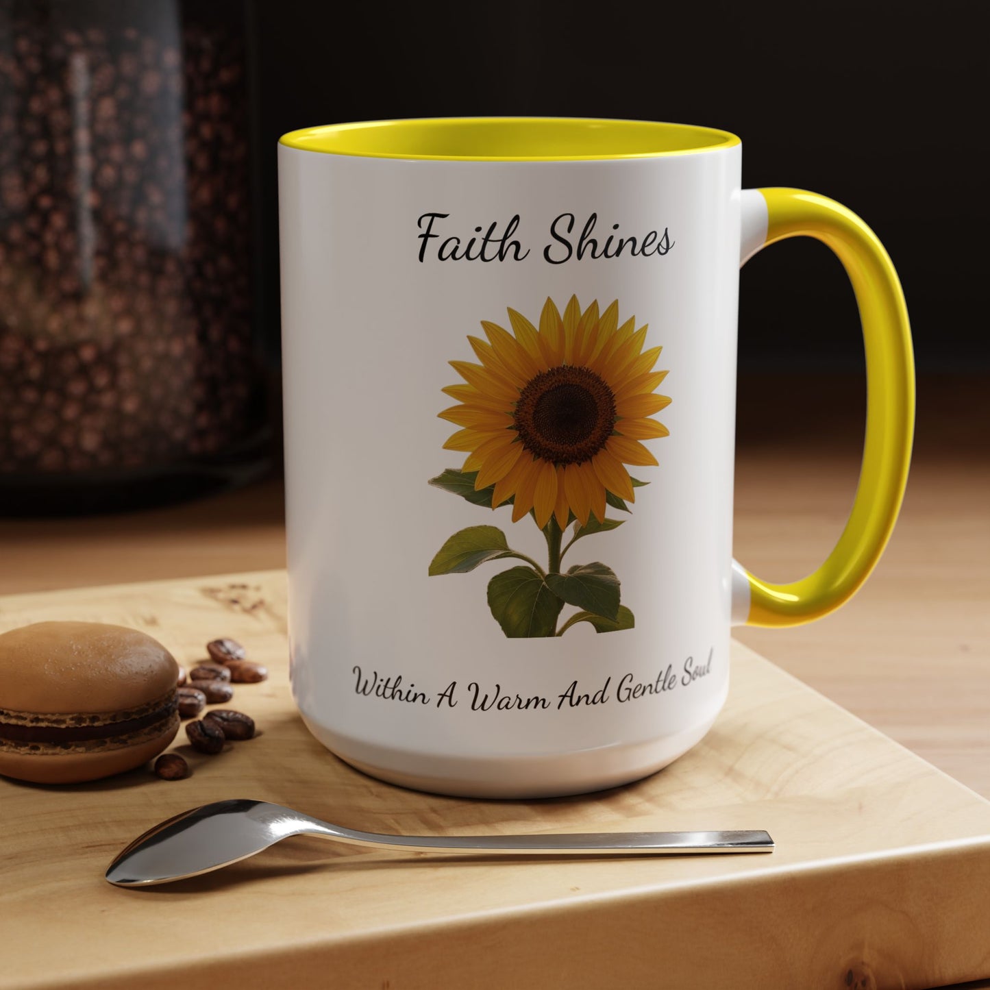 Accented Coffee Mug - Faith Shines Within A Warm And Gentle Soul