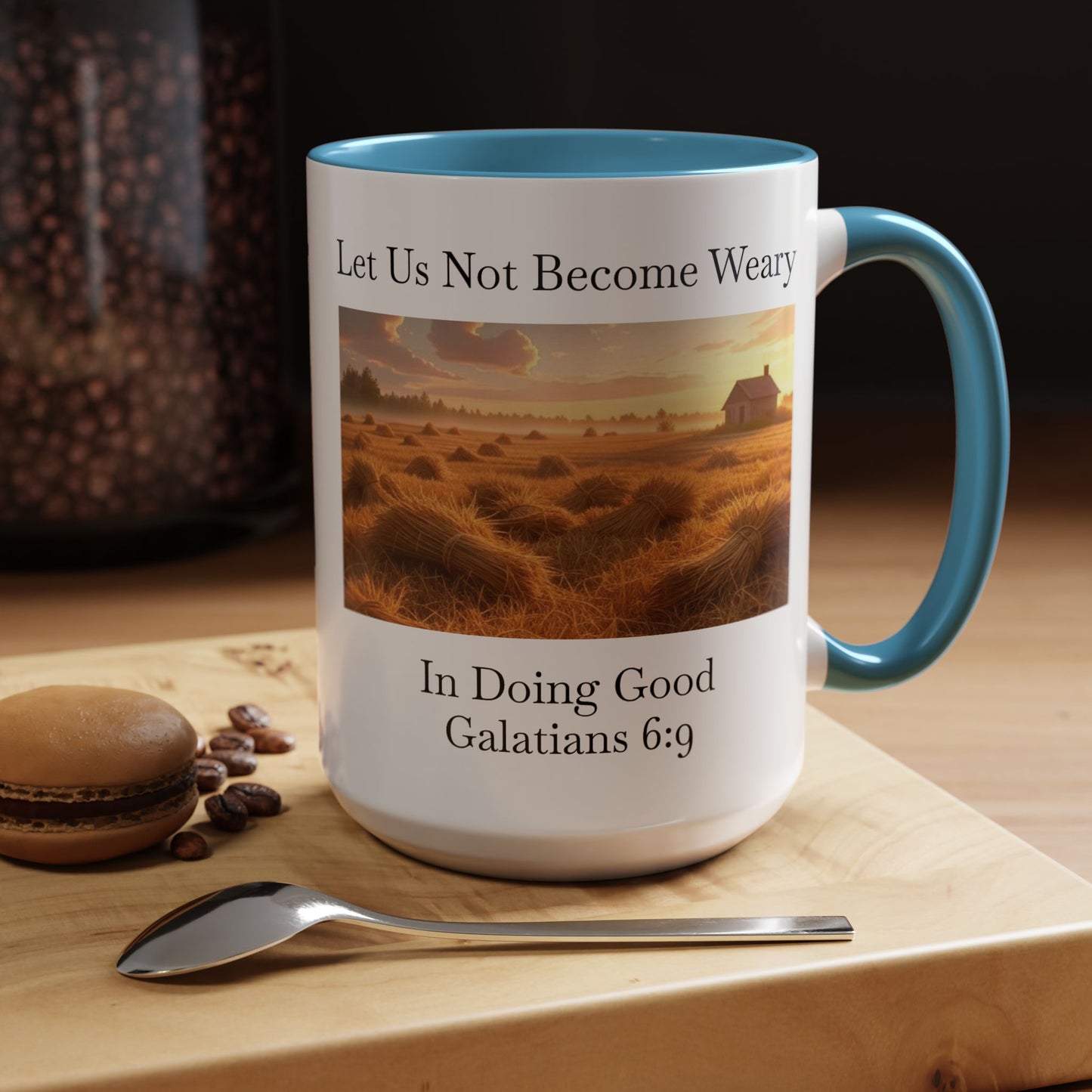 Accented Coffee Mug - Galatians 6:9