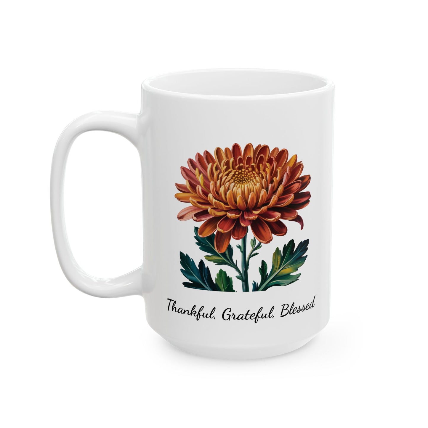Coffee Mug - Thankful, Grateful, Blessed