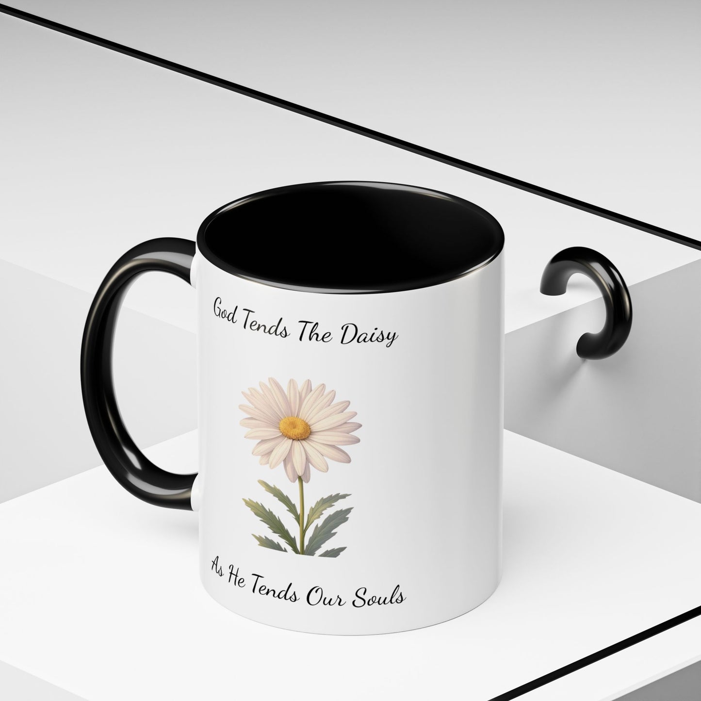 Accented Coffee Mug - Daisy