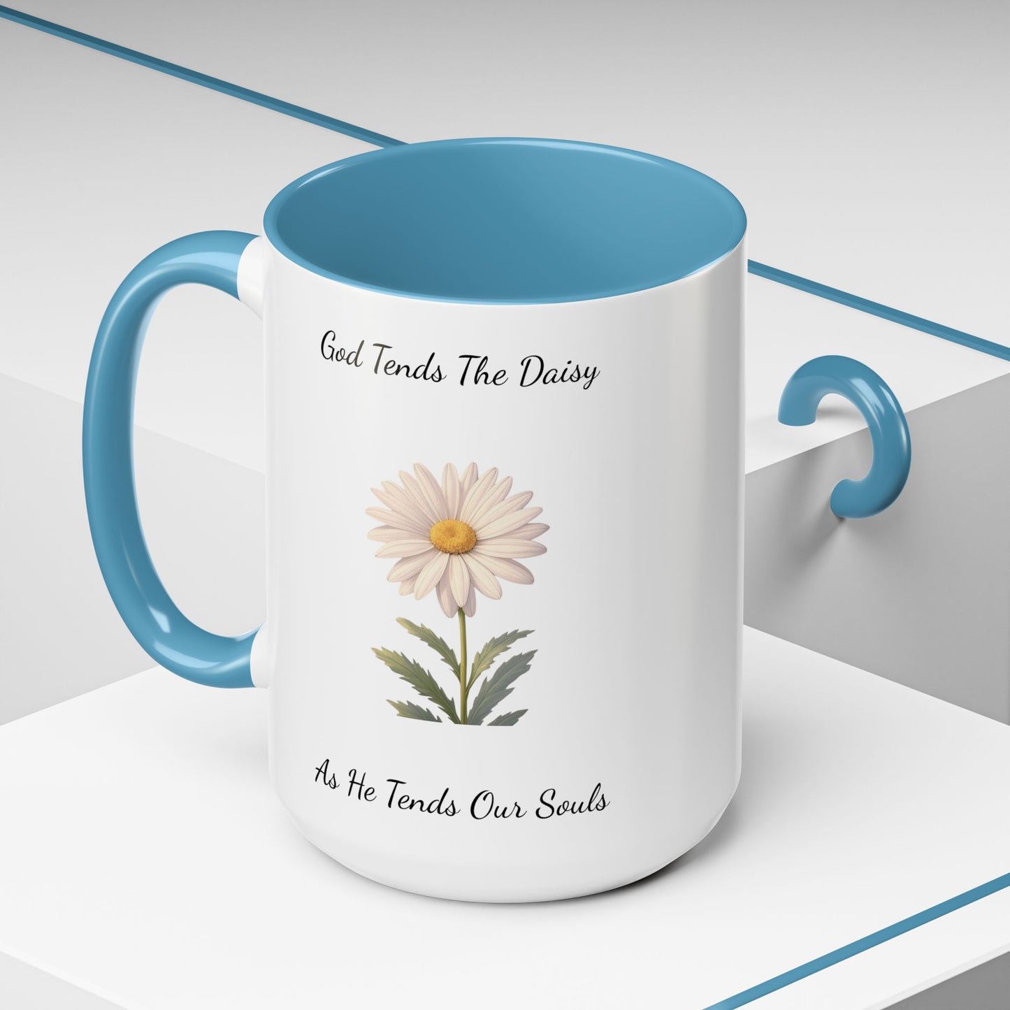 Accented Coffee Mug - Daisy