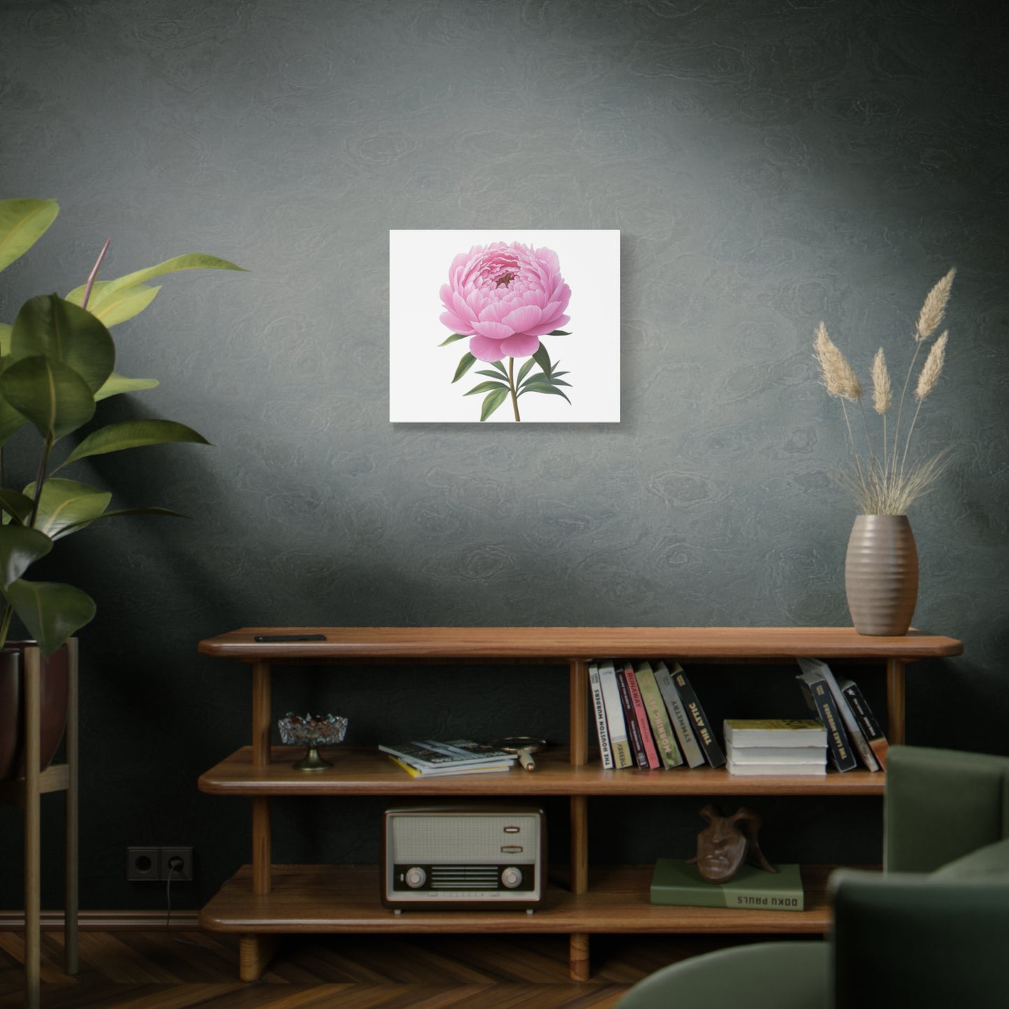 Peony Flower Canvas Wall Art
