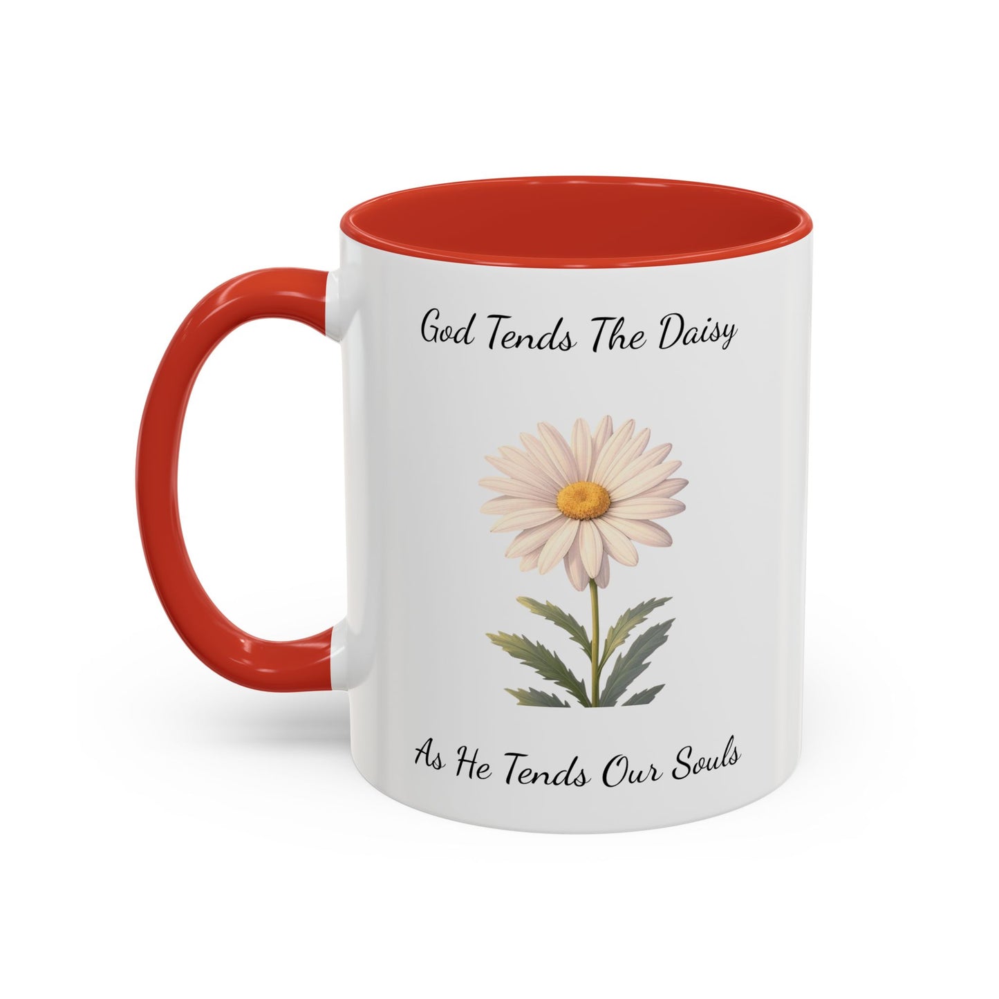 Accented Coffee Mug - Daisy