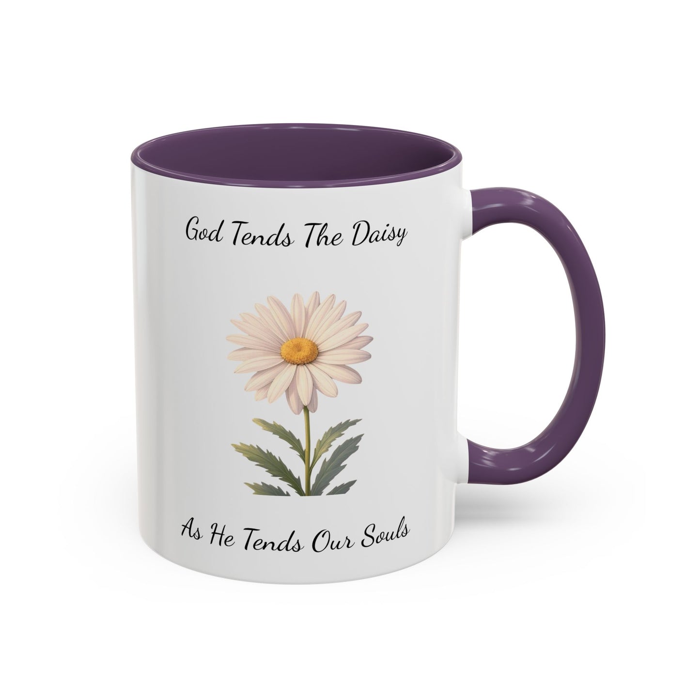Accented Coffee Mug - Daisy