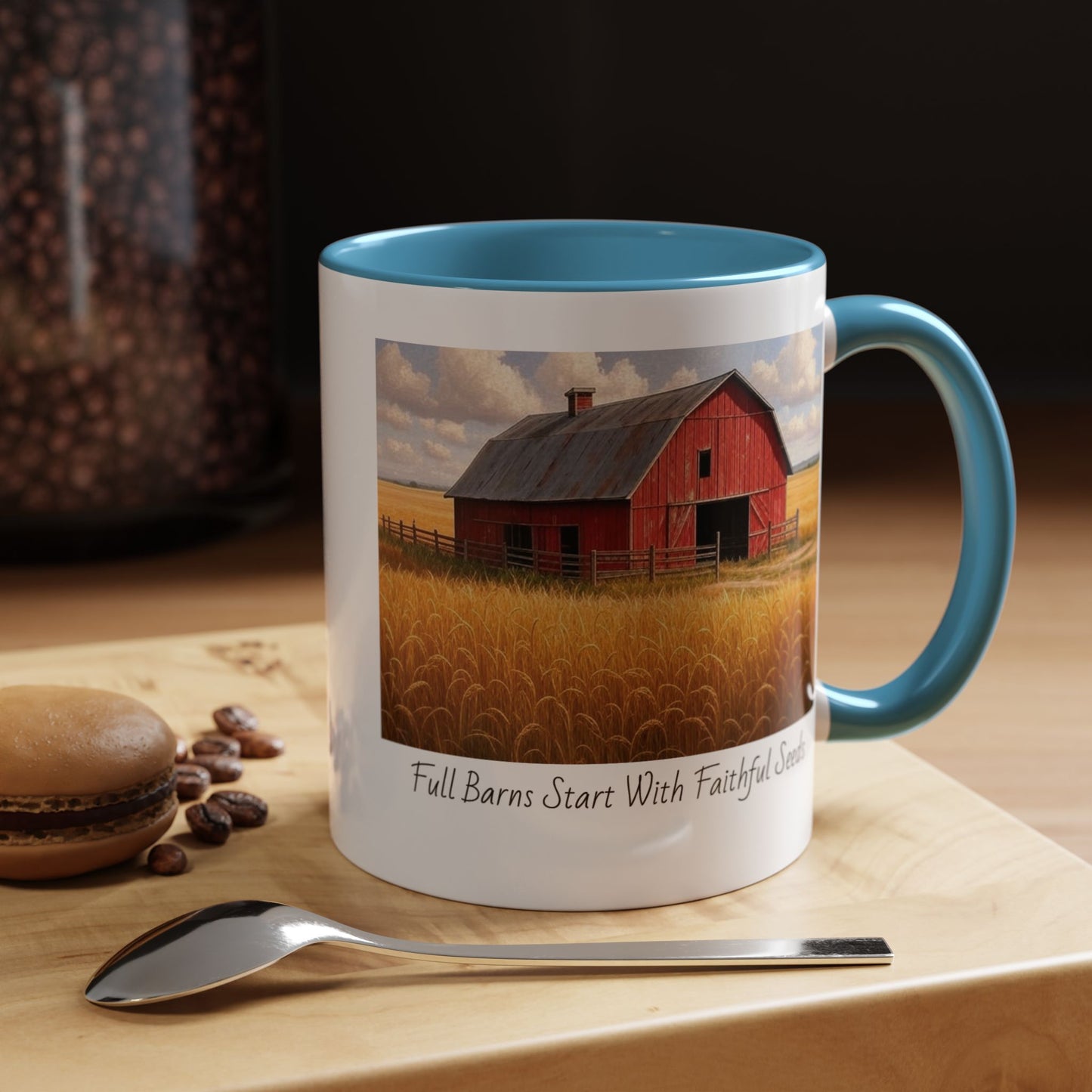 Accented Coffee Mug - Full Barns Start With Faithful Seeds