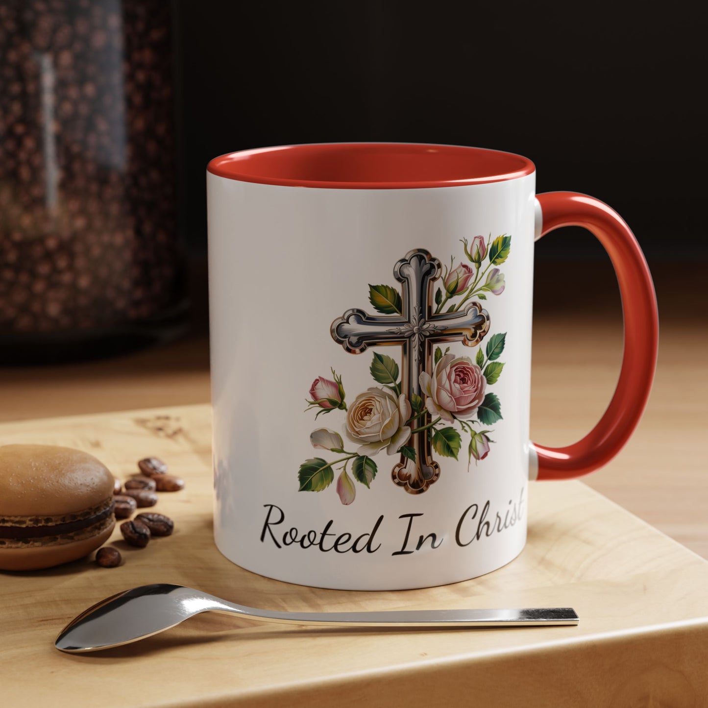 Accented Coffee Mug - Rooted In Christ