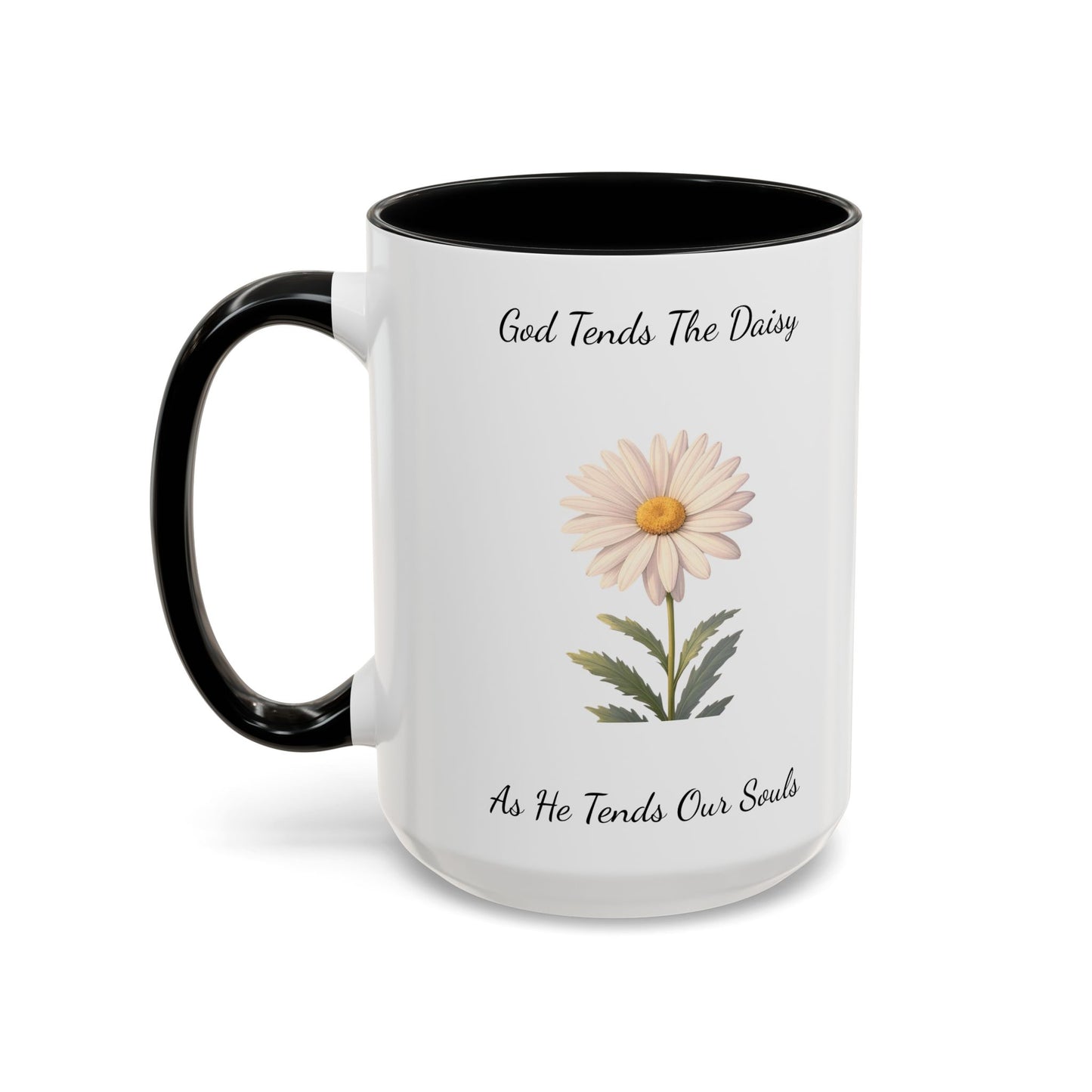Accented Coffee Mug - Daisy