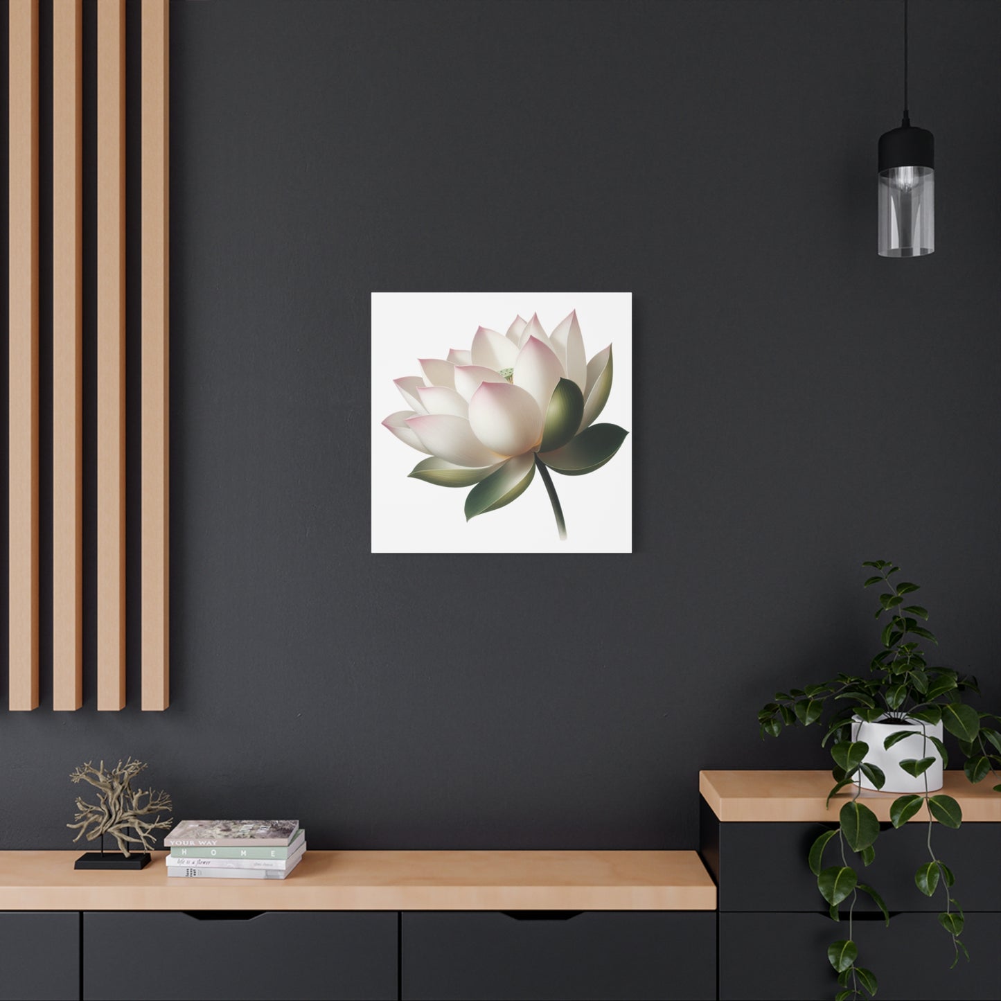 Lotus Flower Canvas Wall Art