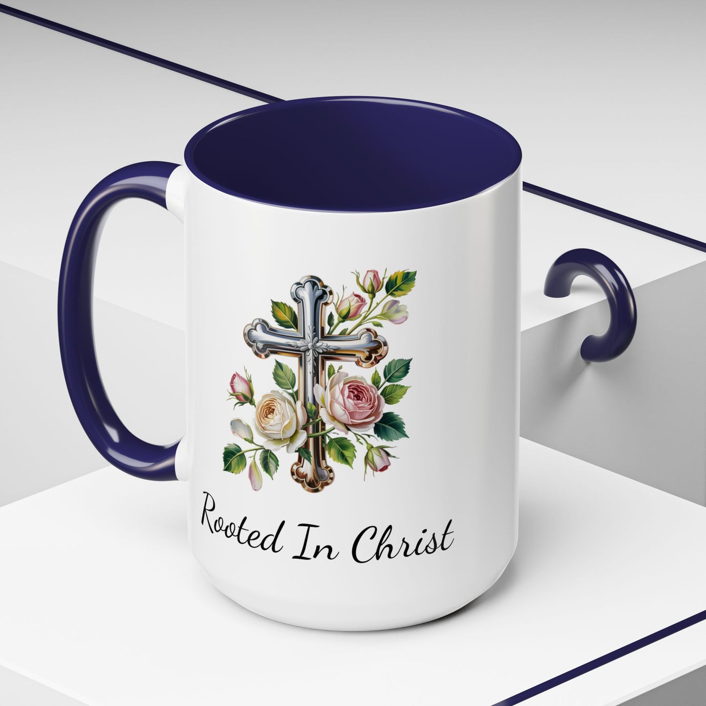 Accented Coffee Mug - Rooted In Christ