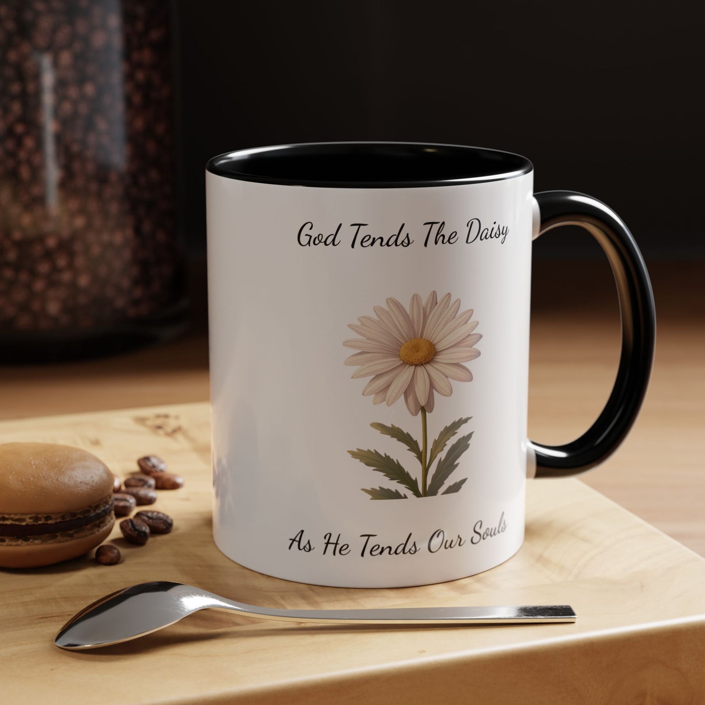 Accented Coffee Mug - Daisy