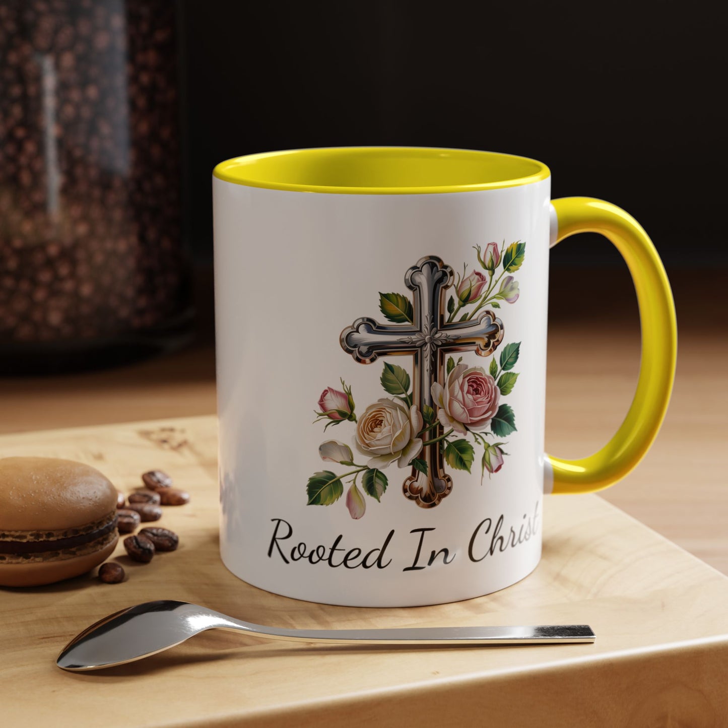 Accented Coffee Mug - Rooted In Christ
