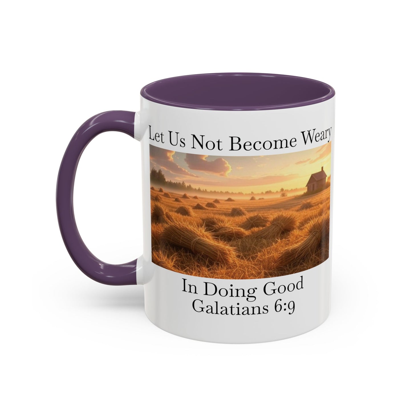Accented Coffee Mug - Galatians 6:9