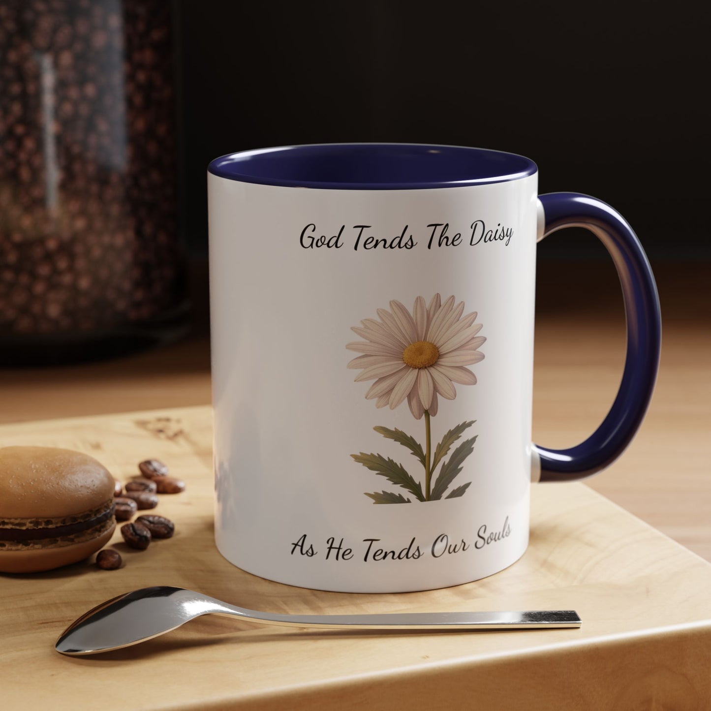 Accented Coffee Mug - Daisy
