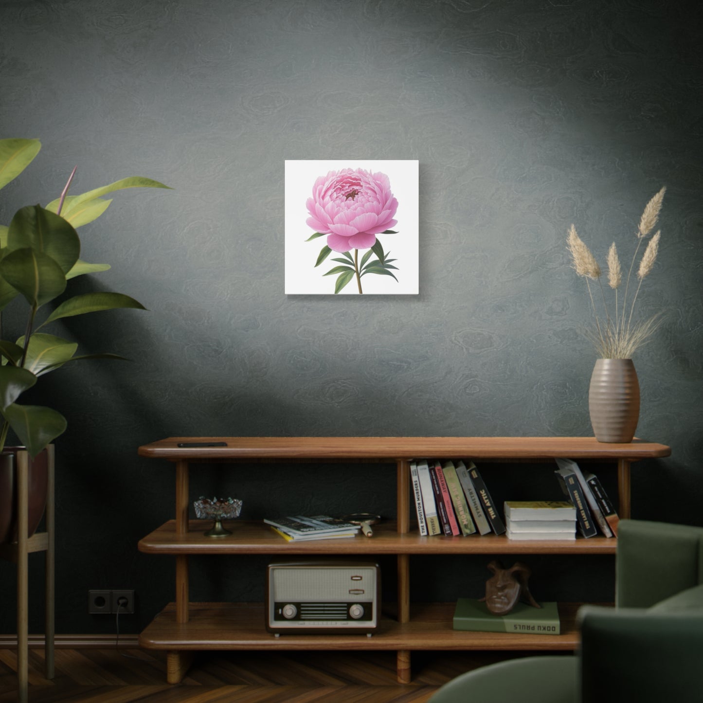 Peony Flower Canvas Wall Art