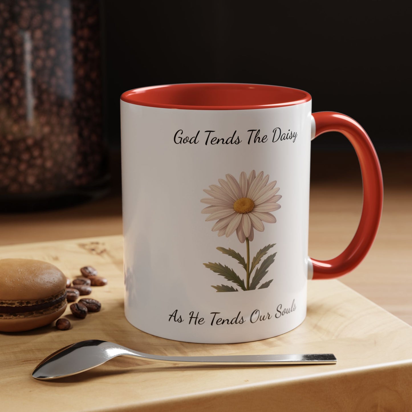 Accented Coffee Mug - Daisy